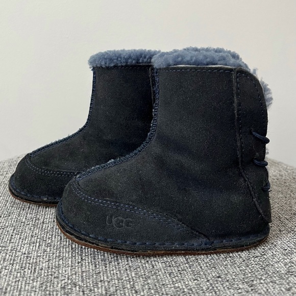 UGG Baby boots size 4-5 - Medium - blue wool - Picture 6 of 9
